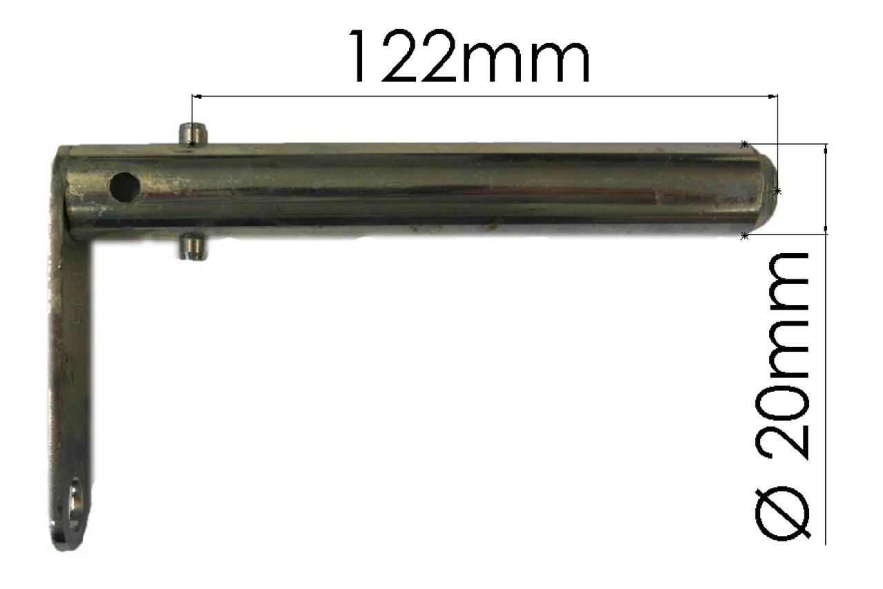 Brantner Kipper und Anhänger - Vorstecker Ø 20 mm samt Hohlstift zweiseitig