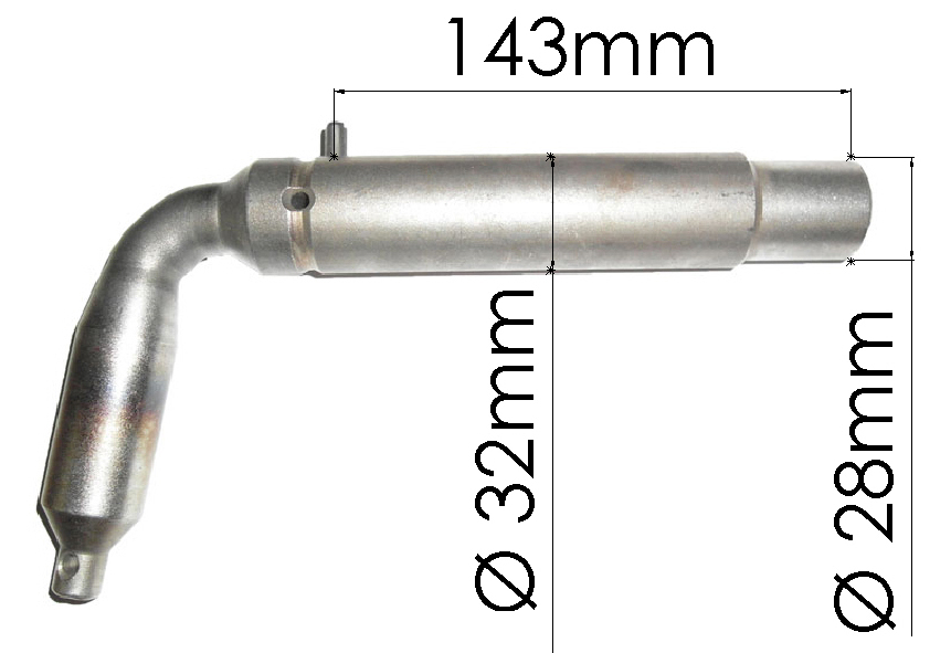 Brantner Kipper und Anhänger - Vorstecker Ø 32/28 mm samt Hohlstift