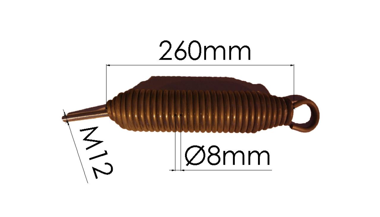 Brantner Kipper und Anhänger - Bordwandhebefeder 8/260 lose