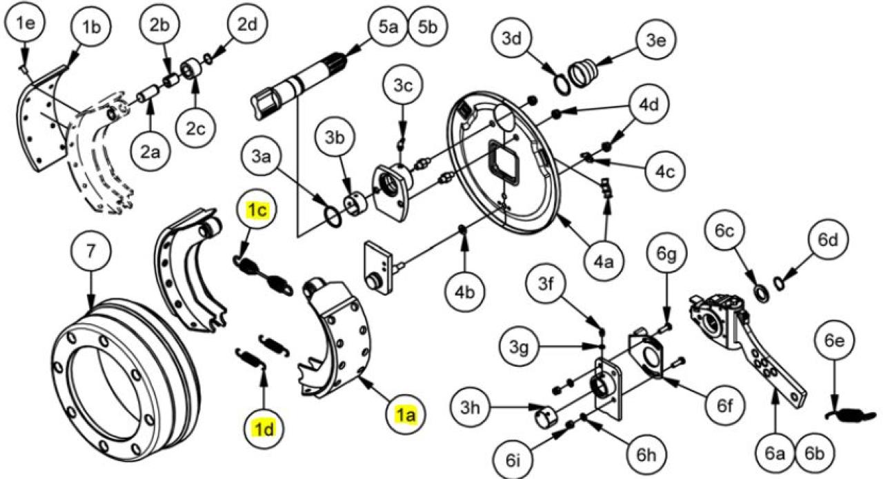 Brantner Kipper und Anhänger - Bremsbackensatz 300x100 für Bremse 310E ADR