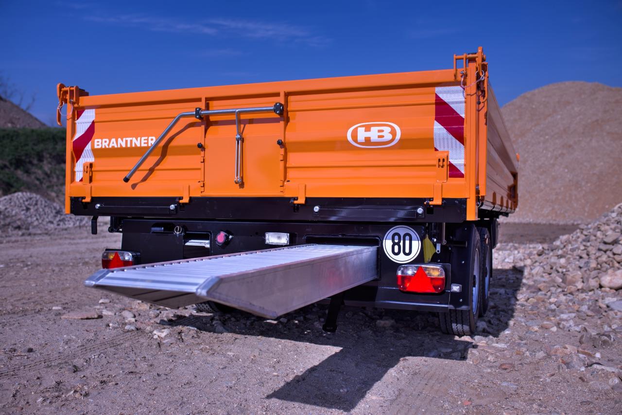 Brantner Kipper und Anhänger - Alu-Auffahrrampen: Länge 3,75 m, Breite 400 mm, Tragkraft 9500 kg/Paar