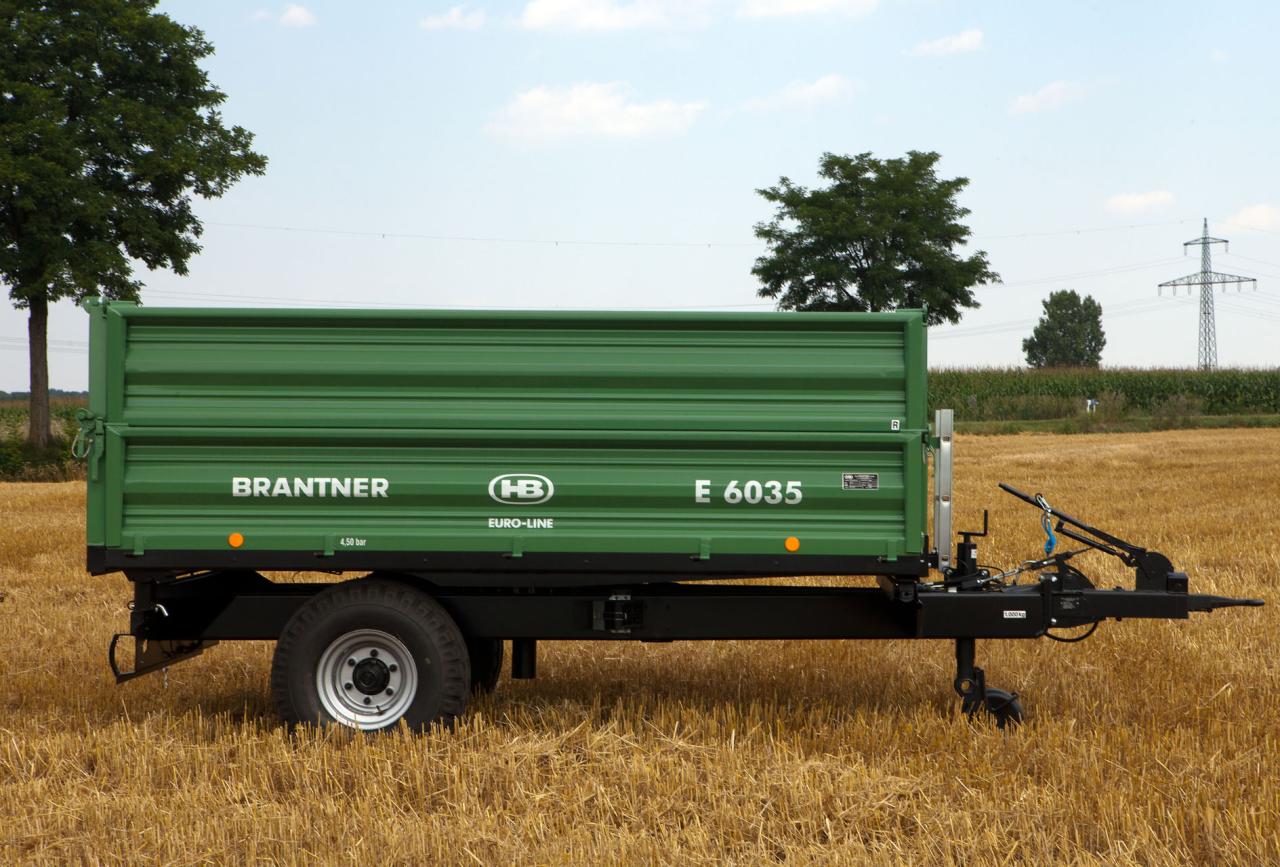 Brantner Kipper und Anhänger - E 6035 EURO-LINE 25 km/h Ausführung Deutschland mit Auflaufrückfahrautomatikbremse