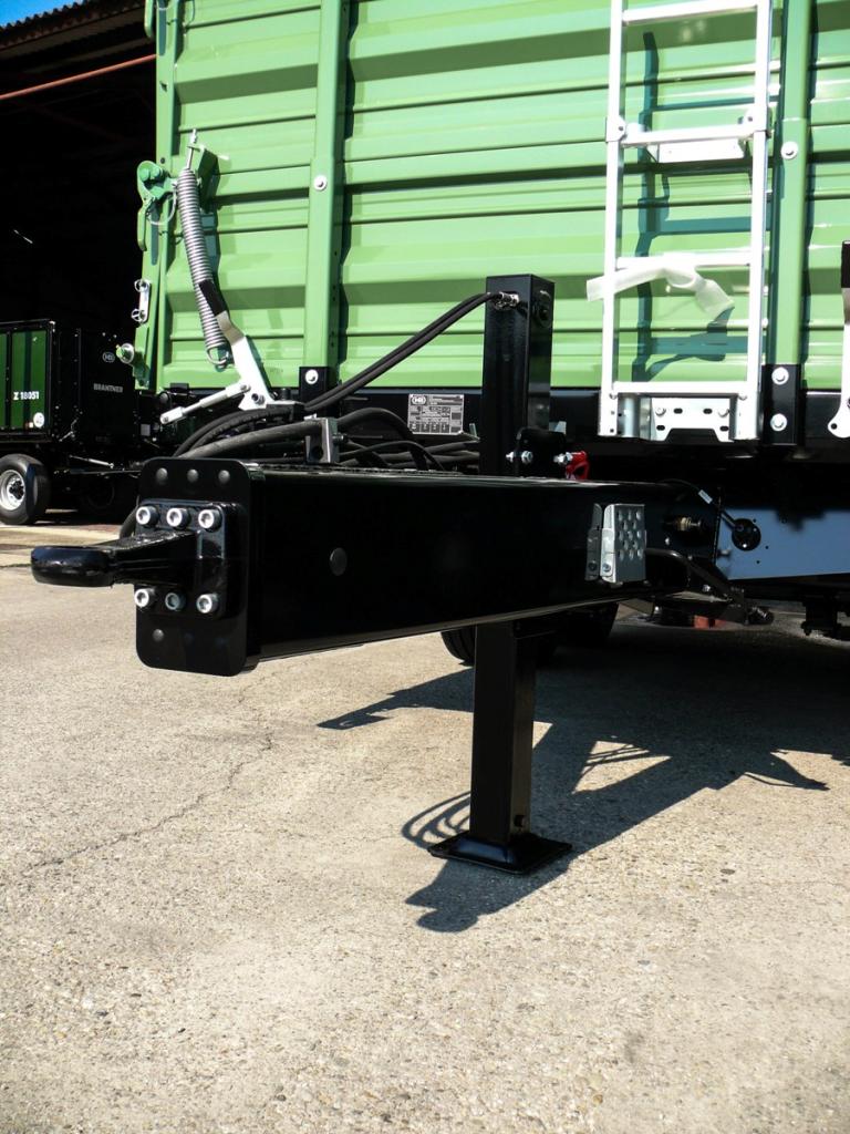 Brantner Kipper und Anhänger - hydraulischer Stützfuß mit geschütztem, doppeltwirkenden Zylinder, Rohr in Rohr-Führung, mit Sperrblock (mit Absperrhähnen)