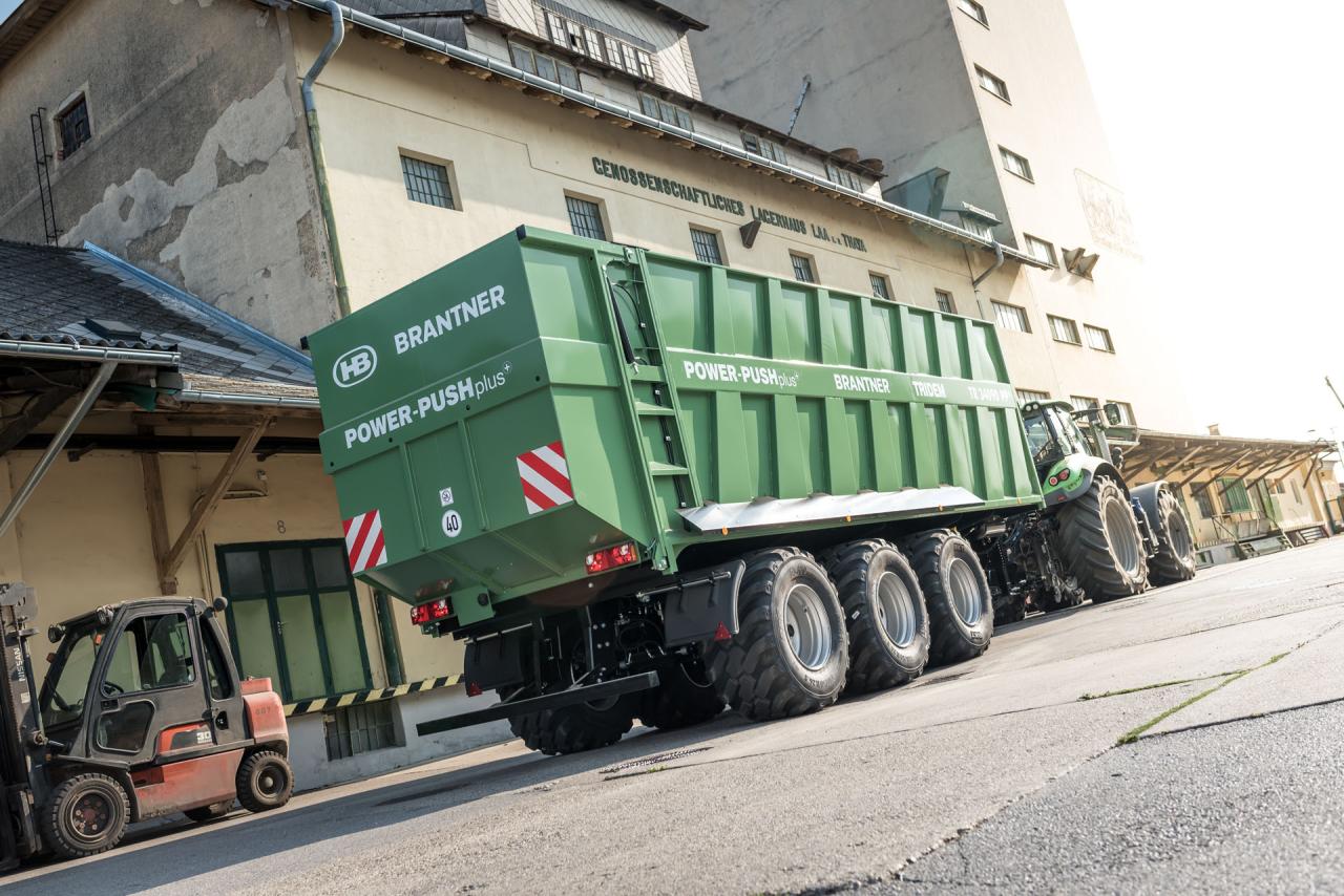 Brantner Kipper und Anhänger - TR 34090 PP+ POWER PUSH PLUS 40 km/h Ausführung Deutschland mit 2-Leiter-DL-Bremse mit ALB