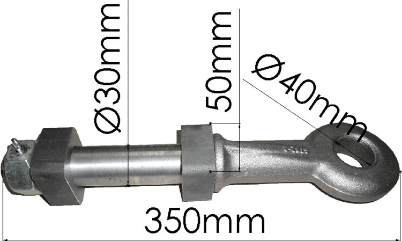 Brantner Kipper und Anhänger - Zugöse drehbar Typ C klein Z-006  (30 mm)