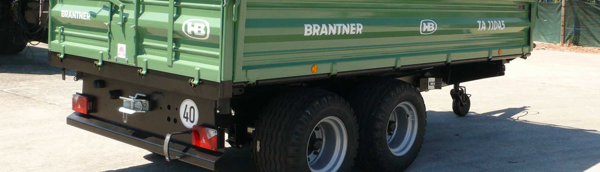 The TA11045XXL Tandem-threesidetipper produced by Brantner trailer and tipper production Austria.