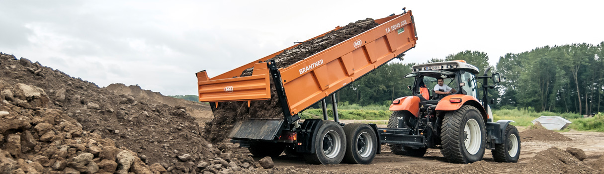 Der Brantner Sand- und Kieskipper ist das Profi Gerät für die anspruchsvollen Gewerbeeinsätze und am Bau.