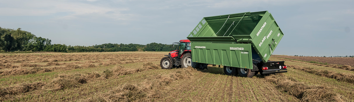 Der Brantner Stabilator ist der Profi Kipper für den ambitionierten landwirtschaftlichen Einsatz.