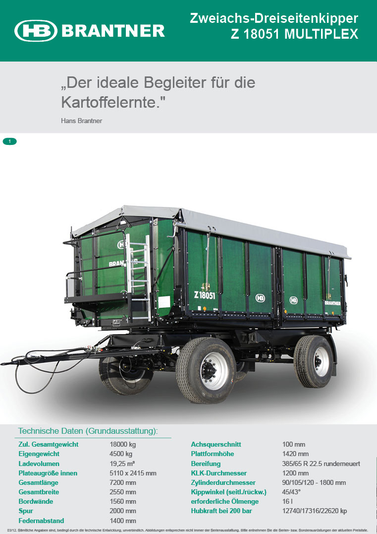 Brantner Folder Österreich/Deutschland