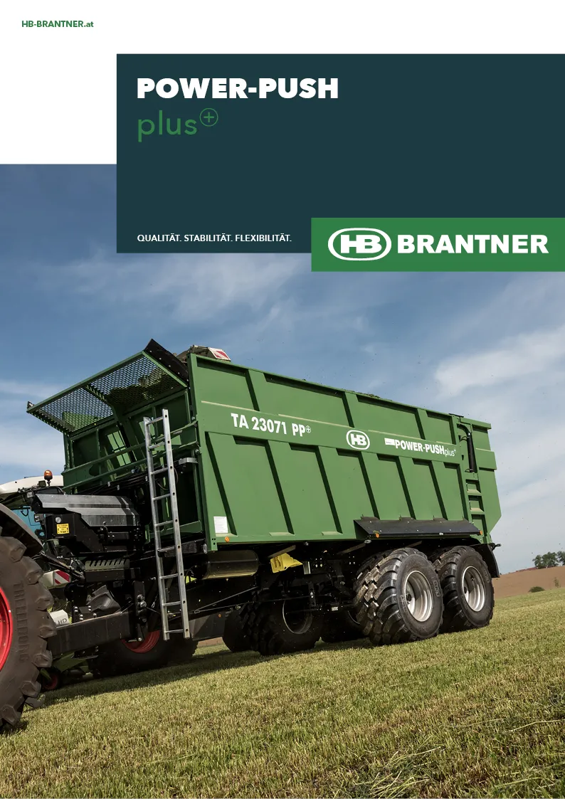 Brantner Abschiebefahrzeuge transportieren Silage, Getreide, Mais und viele landwirtschaftliche Produkte mehr.