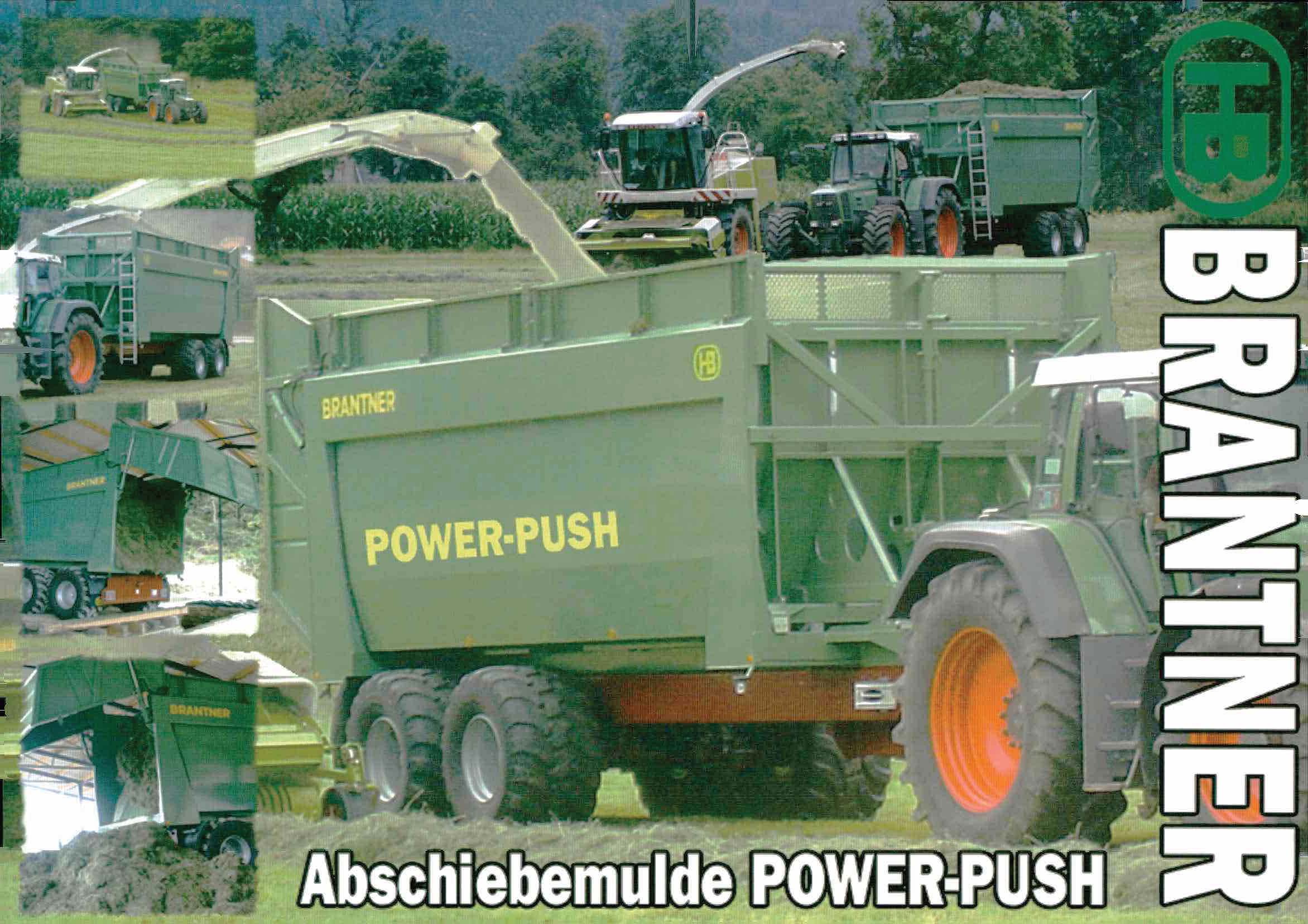 Brantner Power Push, der Abschiebewagen von Brantner Fahrzeugbau Kipper und landwirtschaftlicher Anhänger Hersteller.