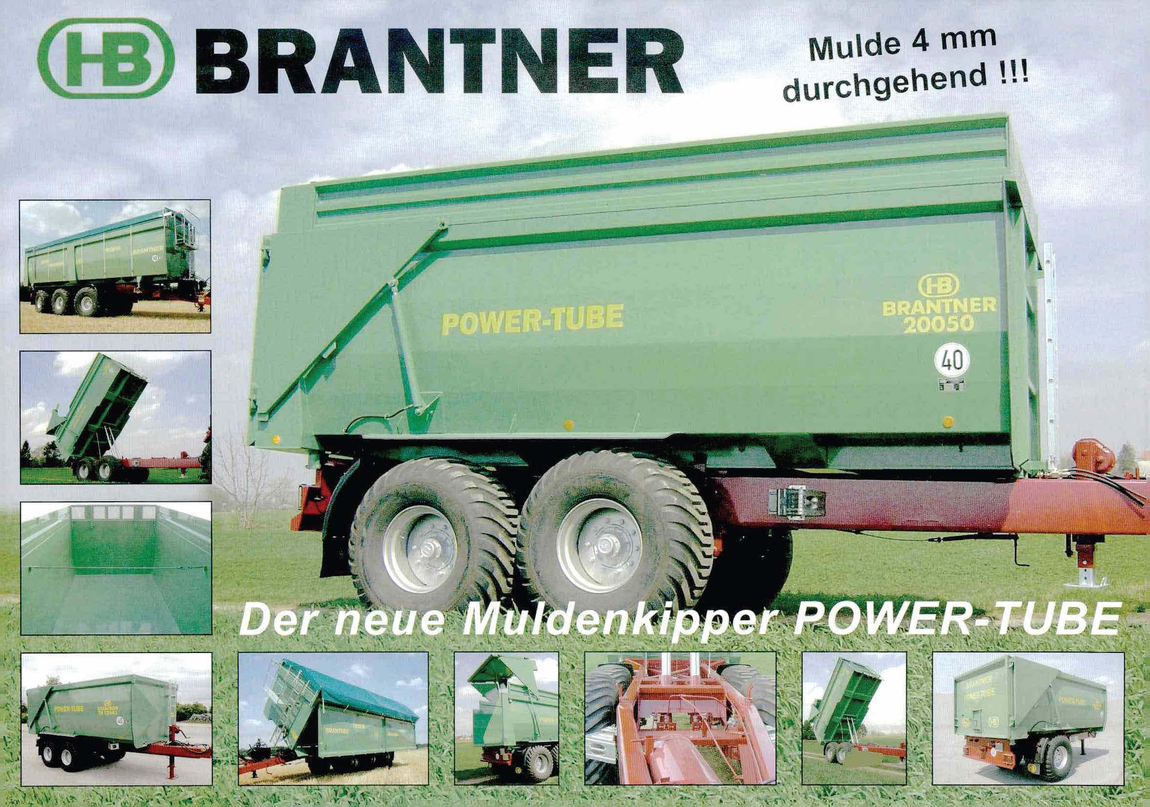 Muldenfahrzeuge von Brantner Fahrzeugbau, der Hersteller von landwirtschaftlichen Anhänger.