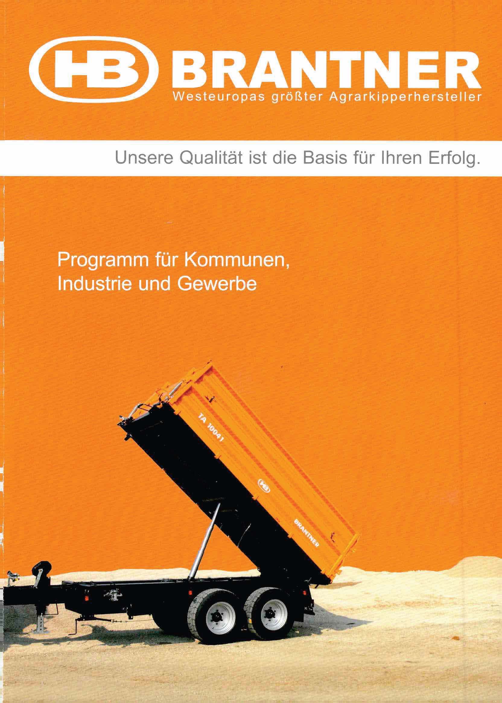 Brantner Fahrzeugbau Sortiment für Kommunaleinsatz und gewerblichen Einsatz.