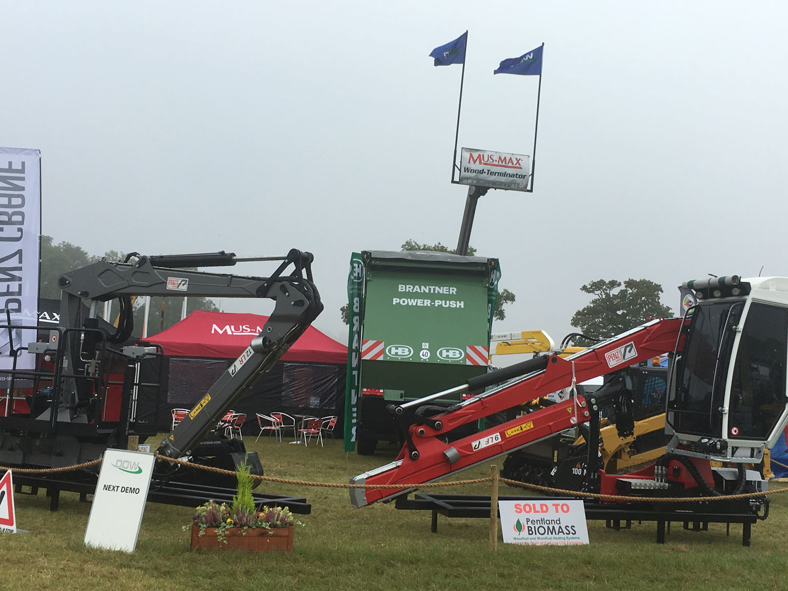 APF forestry, woodland and arboricultural exhibition Brantner Abschiebewagen Deep Power Push