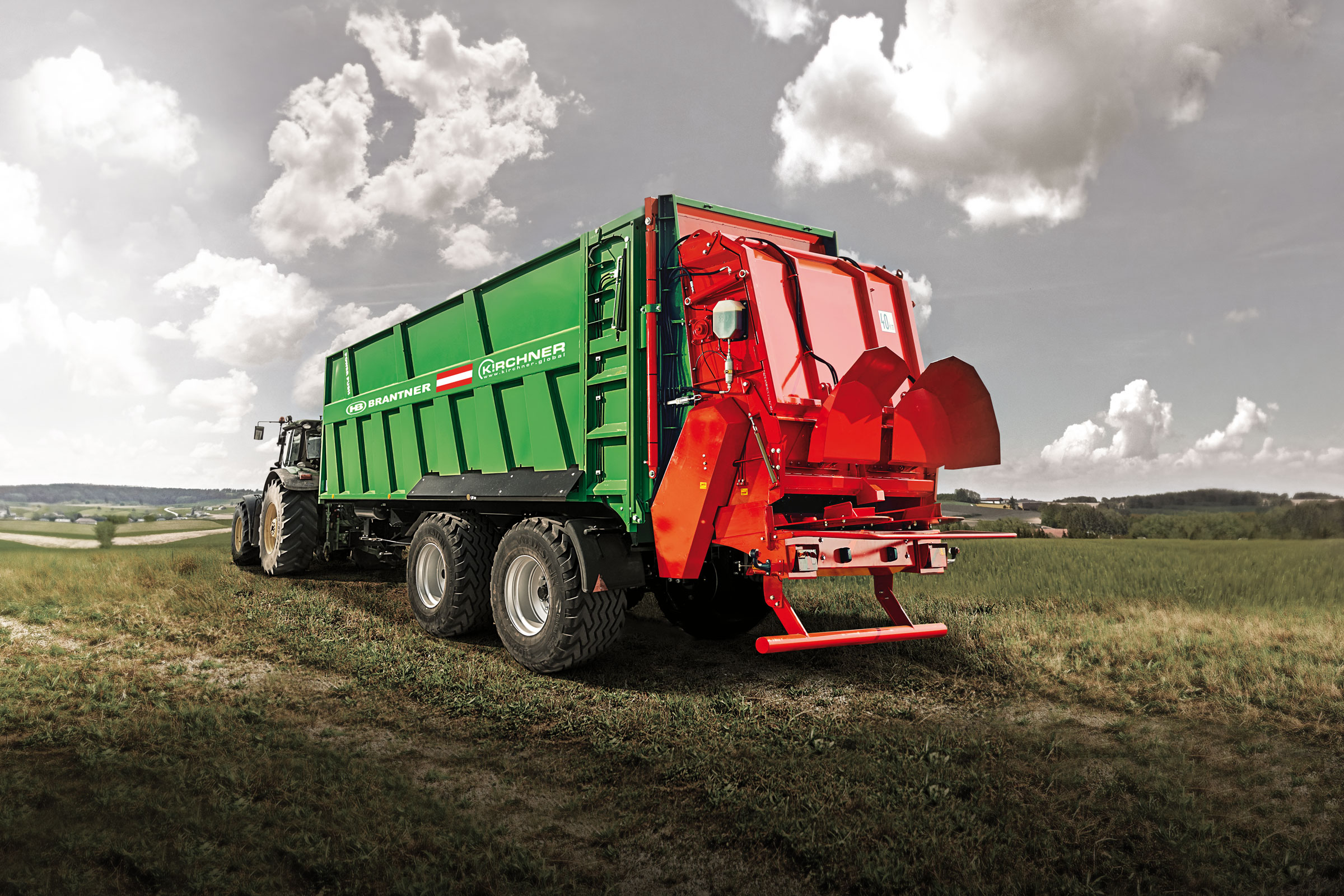 Brantner Abschiebewagen ASW Power-Push plus mit Streuwerk made by Kirchner Fahrzeugbau