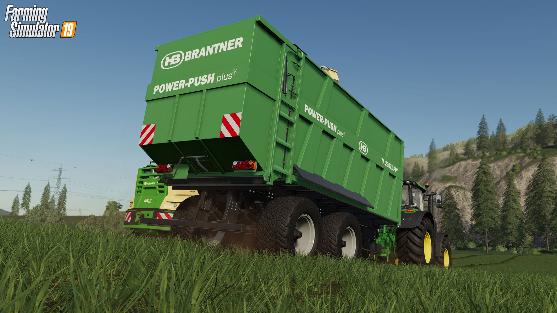 POWER-PUSH plus+ Landwirtschaftsimulator 19 Brantner Fahrzeugbau Abschiebewagen POWER PUSH plus spielbar im Landwirtschaftsimulator 19